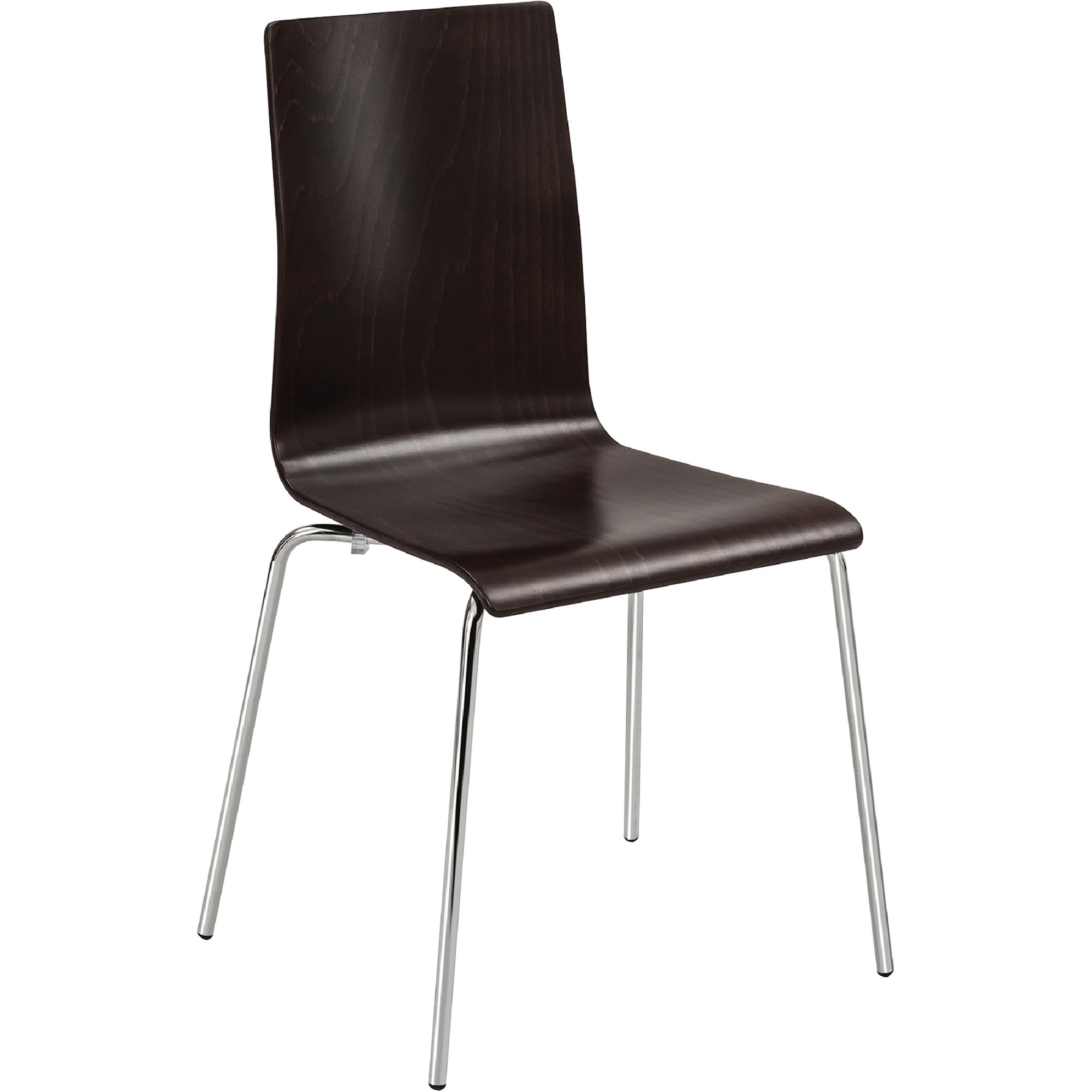 Safco Bosk Stack Chairs — Set of 2, Espresso, Model# 4298ES